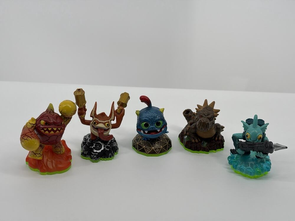 Skylanders Sypro’s Adventure Figure Lot Of 5 Bash Eruptor Gill Grunt Trigger Etc